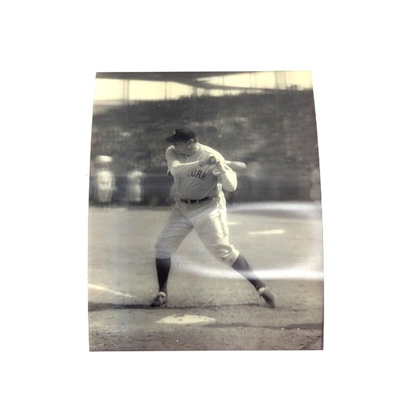 Babe Ruth Baseball New York Yankees Reprint Photo Test 3d 3-d Photograph BW - Picture 1 of 8